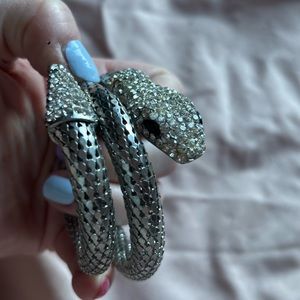 Silver snake bracelet